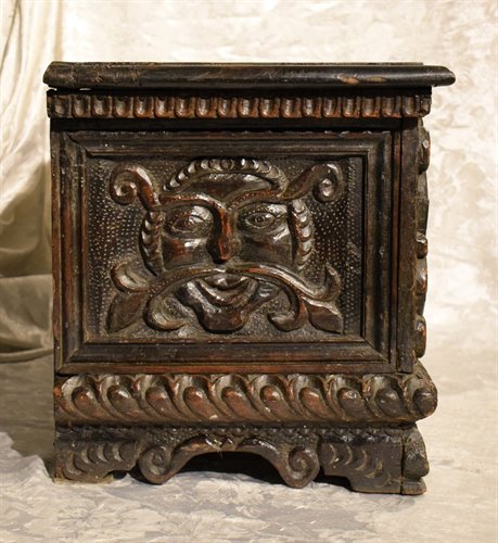 Small carved chest, Italian Renaissance